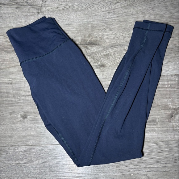 lululemon athletica Pants - Lululemon Women’s Wunder Under HR Tight leggings in blue size 4 NWOT